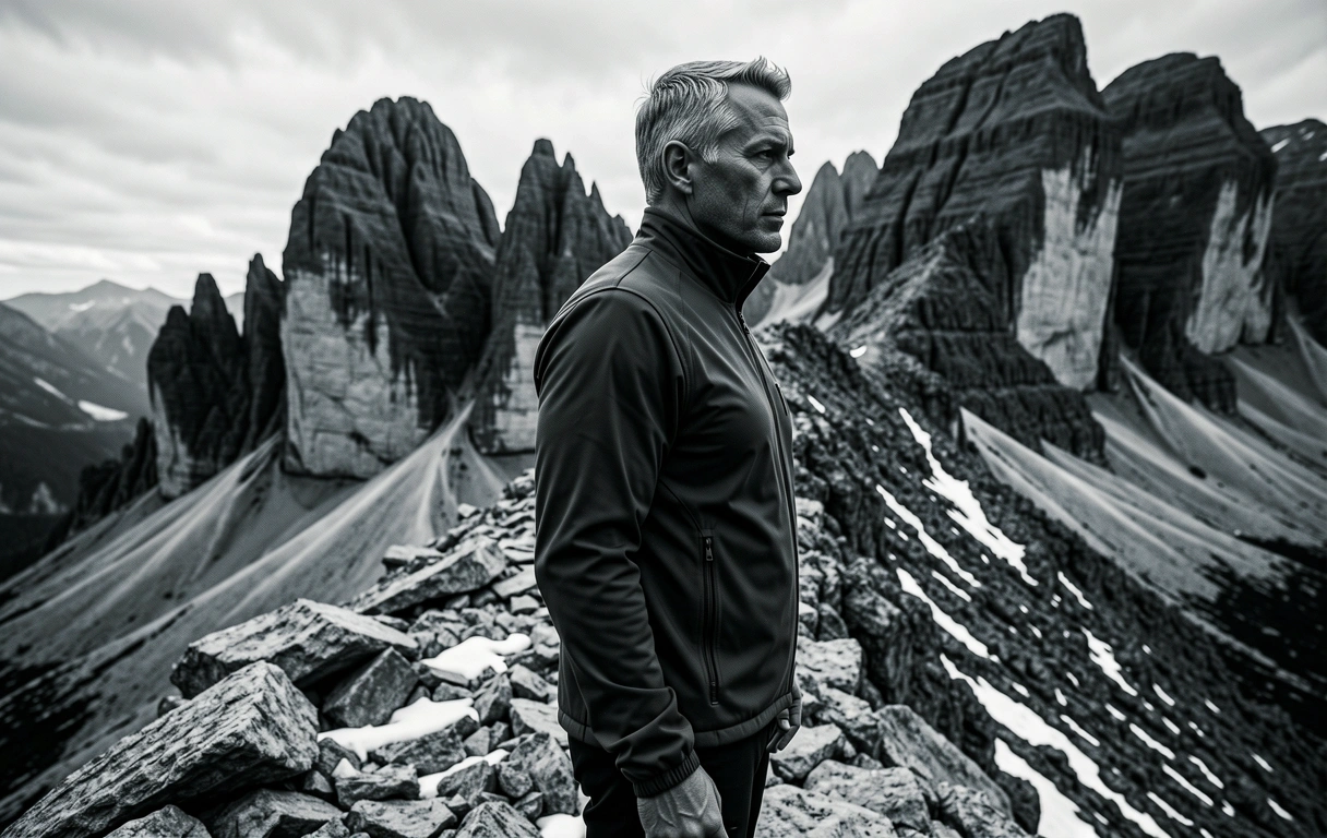 Alpine peaks representing stability